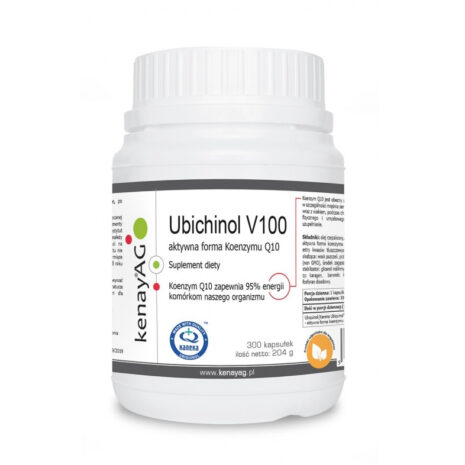 Ubichinol V100 aktywna forma Koenzymu Q10 (300 kapsułek) - suplement diety